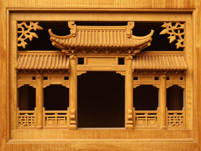 乐清黄杨木雕看镂空通透度,传承传统建筑装饰美学