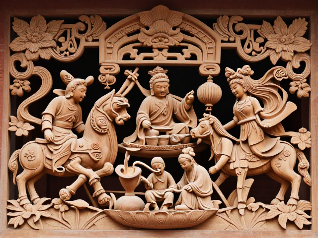泉州木雕构图饱满，高温天避暑赏艺，感受匠心之美