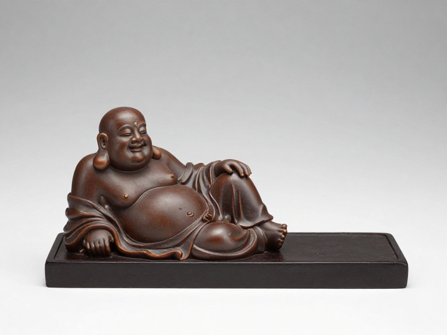 笔搁上的弥勒佛,历史典故里的文房雅趣与寓意