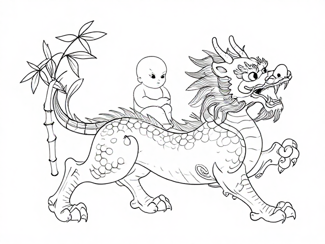 松竹梅兰刀法流畅有力,麒麟送子寓意深