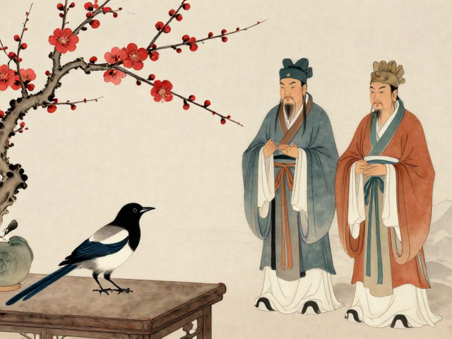 八仙文化里的喜鹊登梅,揭秘文房清供中的吉祥寓意与收藏价值