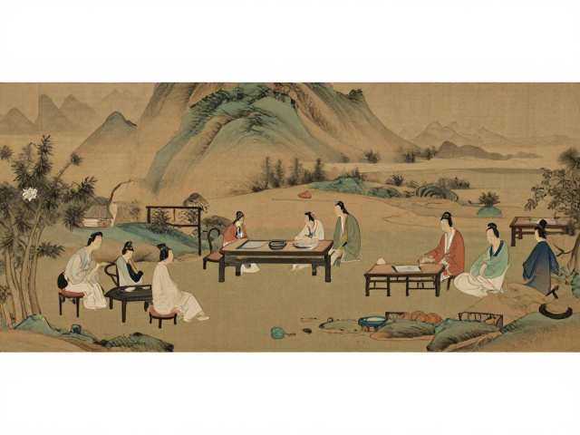 雅集品鉴指南,山水人物画与文房陈设的东方美学意境