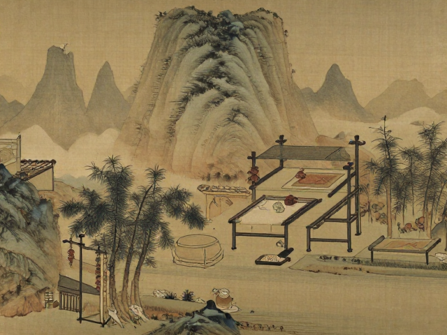 雅集品鉴指南,山水人物画与文房陈设的东方美学意境