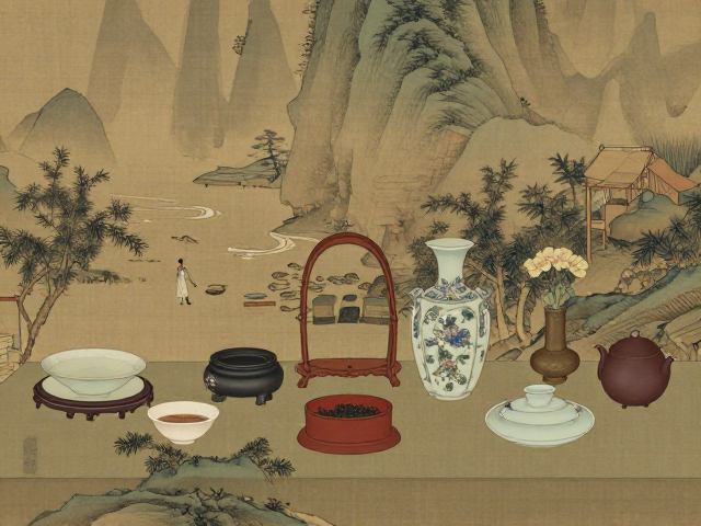 雅集品鉴指南,山水人物画与文房陈设的东方美学意境