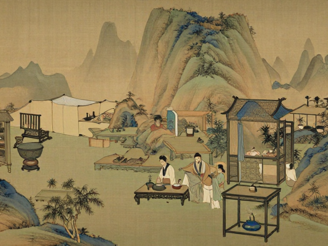 雅集品鉴指南,山水人物画与文房陈设的东方美学意境