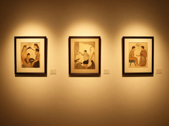 非遗展陈设计,暖色洗墙灯如何烘托艺术展览作品的沉浸氛围?