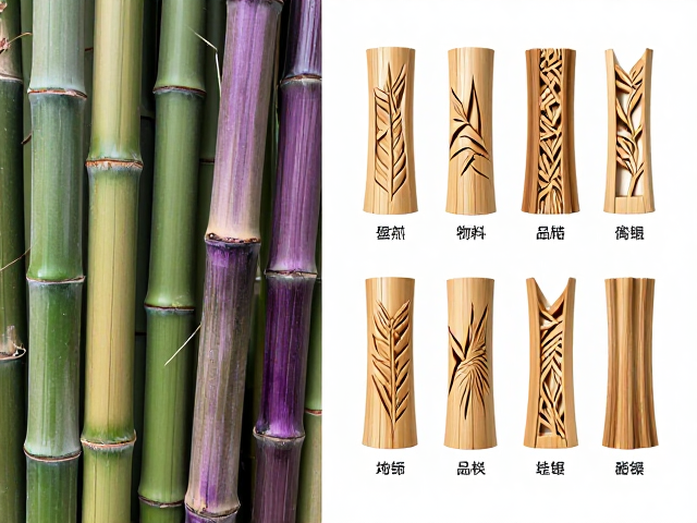 水竹与斑竹紫竹对比,竹木雕刻选材指南,高观赏性品种解析