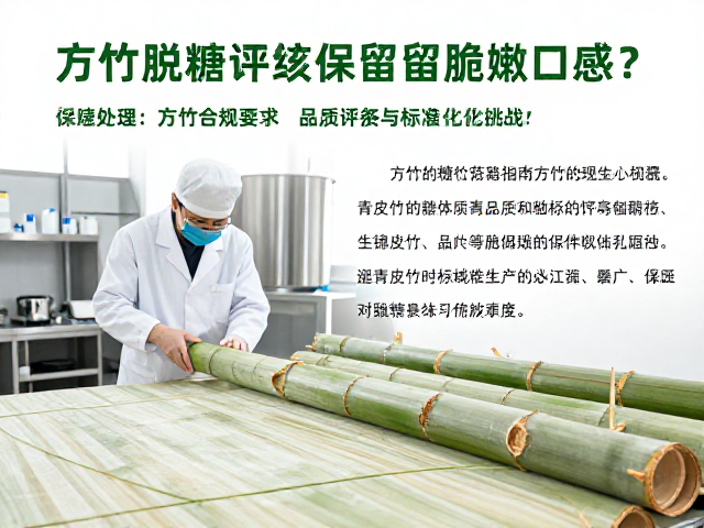 方竹脱糖处理技术,青皮竹如何保留脆嫩口感?