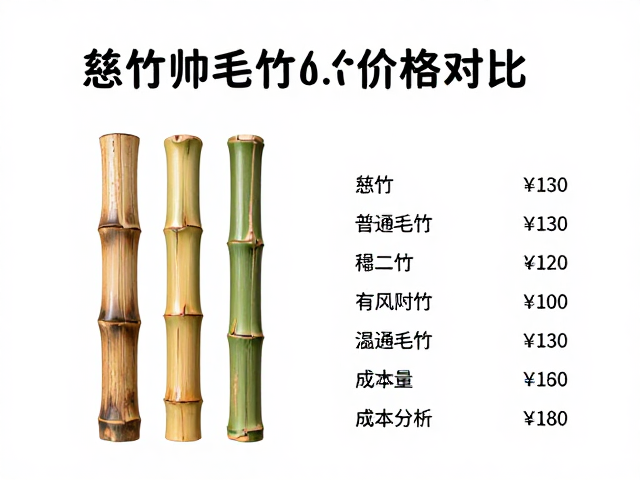 慈竹与普通毛竹价格对比,竹木雕刻选材指南及成本分析