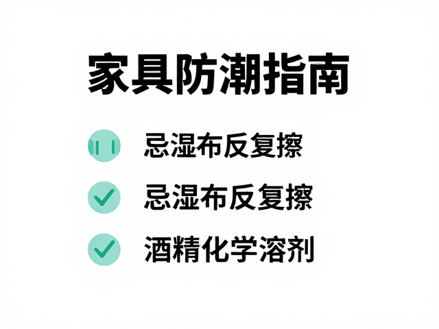 家具防潮指南,忌湿布反复擦、避酒精化学溶剂