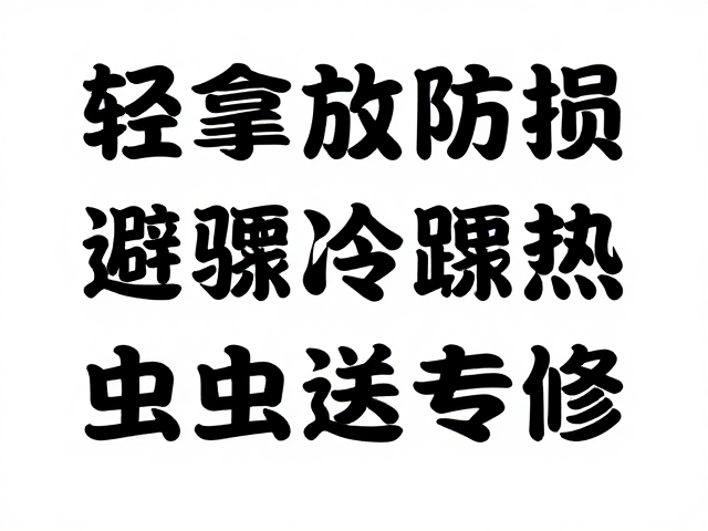 轻拿轻放防损,避骤冷骤热,虫蛀送专修