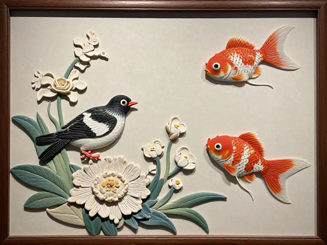 非遗花鸟鱼虫浮雕展,传统工艺与现代美学的跨界融合