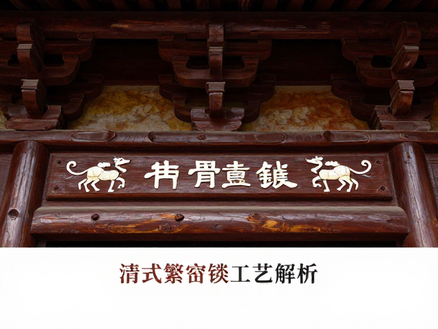 清式繁密古建木作中的牛骨镶嵌工艺解析
