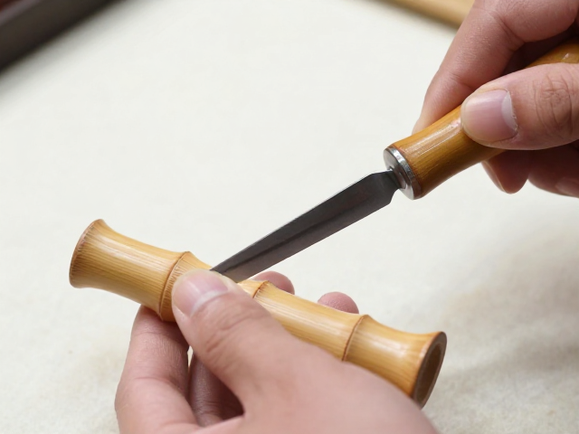竹雕打坯留线与刀具磨刃入门，掌握器型塑造核心技巧