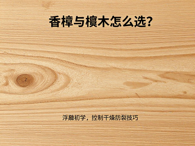 香樟与椴木怎么选?适合浮雕初学,控制干燥防裂技巧