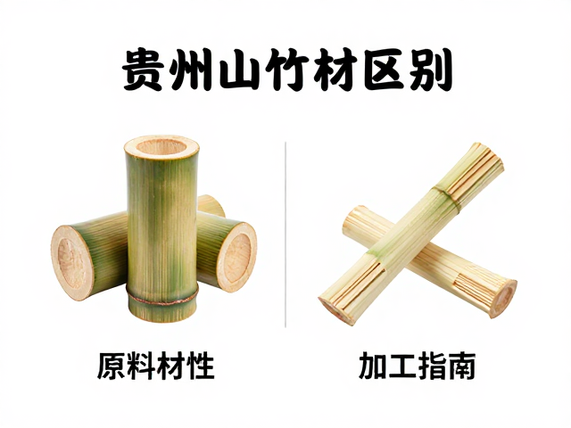 贵州山竹材与楠竹区别,原材料特性、加工工具及选购指南