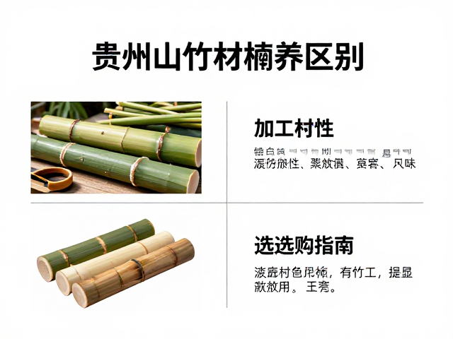 贵州山竹材与楠竹区别,原材料特性、加工工具及选购指南
