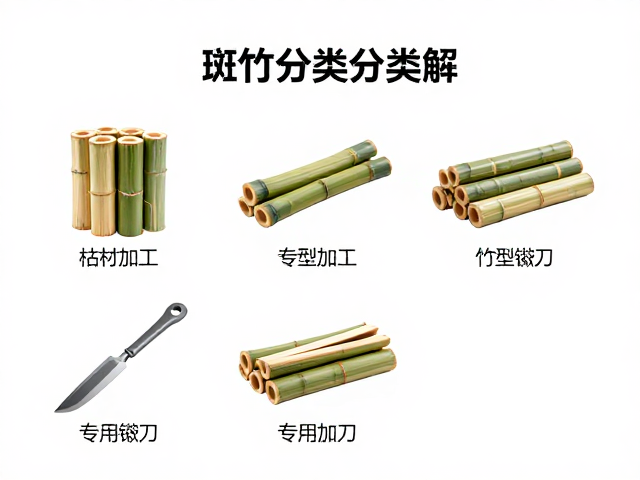 斑竹分类与加工,竹材分类详解,专用锉刀选型指南