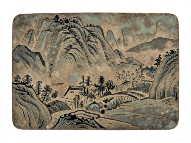 山水风景阴刻作品保存状态评估指南,如何辨别真伪与品相