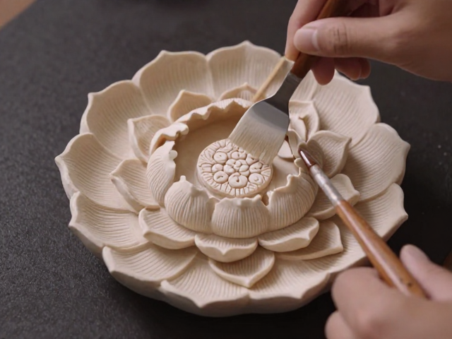 香案装饰打磨技巧,莲花纹样工艺与家居风水布局指南
