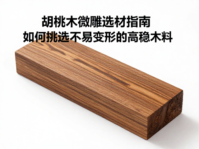 胡桃木微雕选材指南,如何挑选不易变形的高稳木料