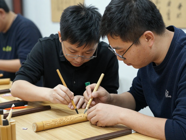 留青竹刻工坊体验,师徒传承研学,解锁非遗技艺之美