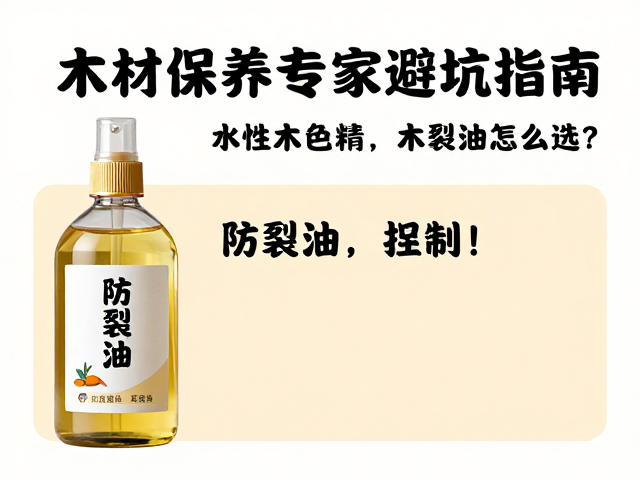 桐油、水性木色精、防裂油怎么选？木材保养专家避坑指南
