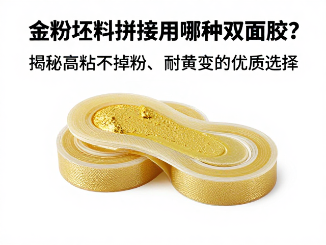 金粉坯料拼接用哪种双面胶?揭秘高粘不掉粉、耐黄变的优质选择