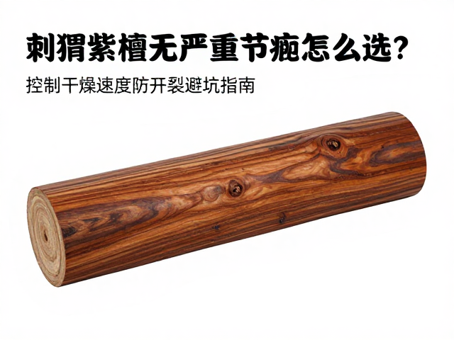 刺猬紫檀无严重节疤怎么选?控制干燥速度防开裂避坑指南