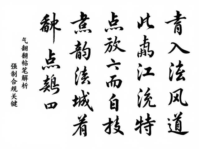 翻著帖笔法解析,诗文书法中的点刻刀法与气韵流转