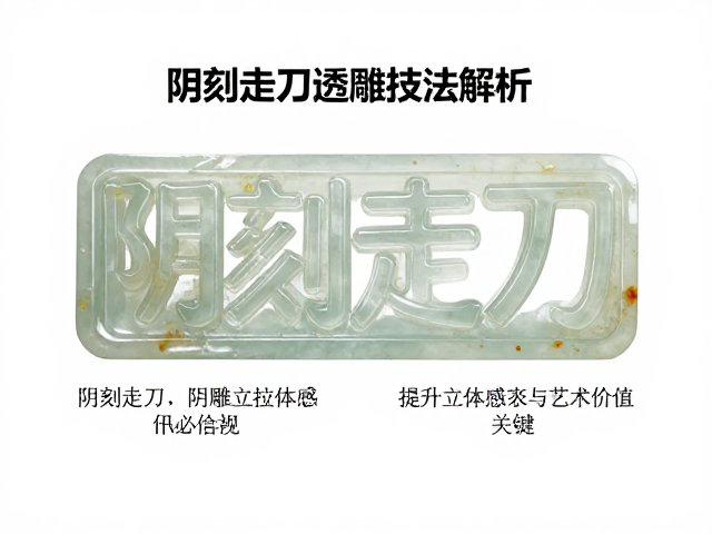 阴刻走刀透雕技法解析,提升玉雕立体感与艺术价值的关键