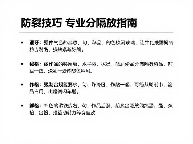 防裂技巧与专业补色修复,小件作品分隔存放指南
