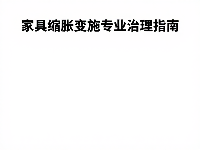 家具缩胀变形?防虫措施与虫蛀专业治理指南