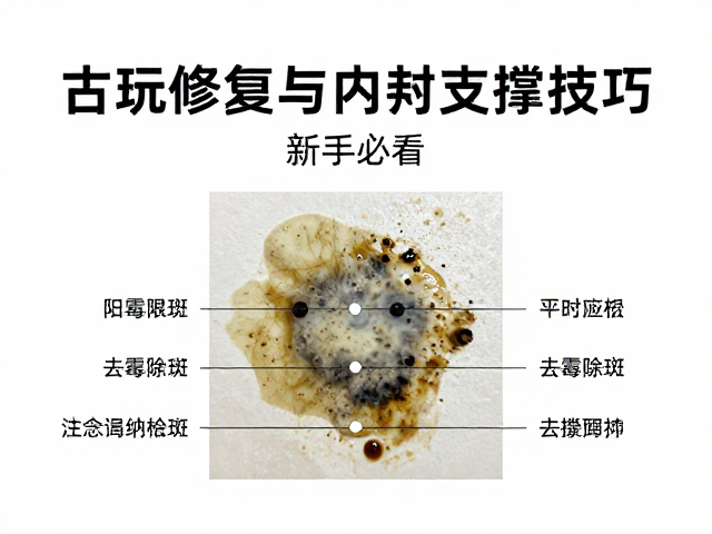 古玩修复干货，去霉除斑与内衬支撑技巧，新手必看
