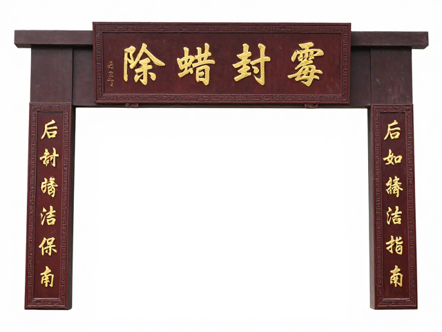 匾额楹联雕刻后如何封蜡保养?专业除霉清洁指南