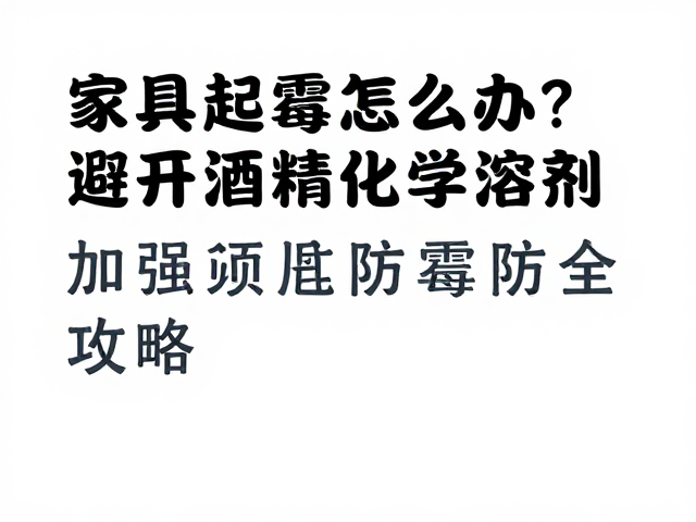 家具起霉怎么办？避开酒精化学溶剂，加强通风防霉全攻略