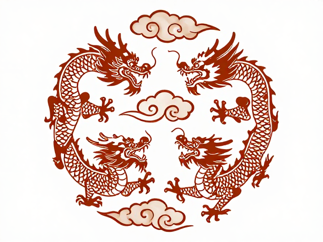 龙凤呈祥云纹,道教题材背后的吉祥寓意与文化解读