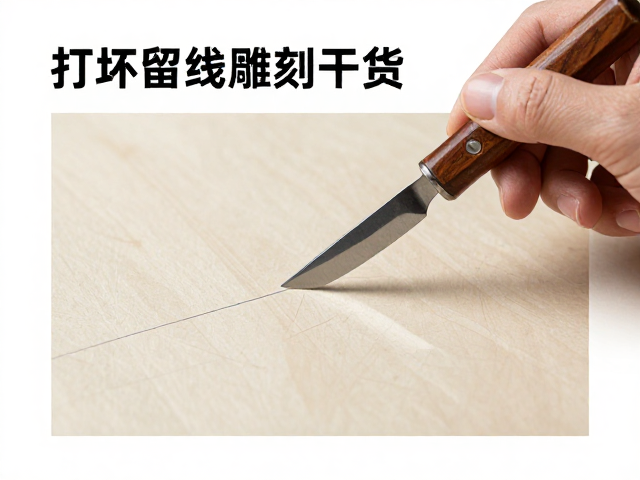 打坯留线技巧,用斜口刀精准控制比例,新手必看雕刻干货