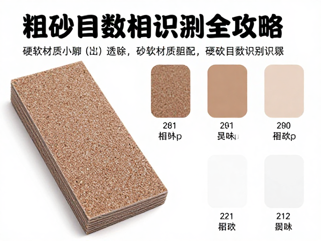 粗砂打磨怎么选?硬软材质适配与砂纸目数识别全攻略
