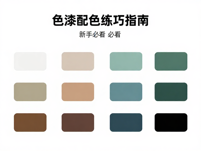 矿物着色罩漆技巧,色漆配色练习指南,新手必看
