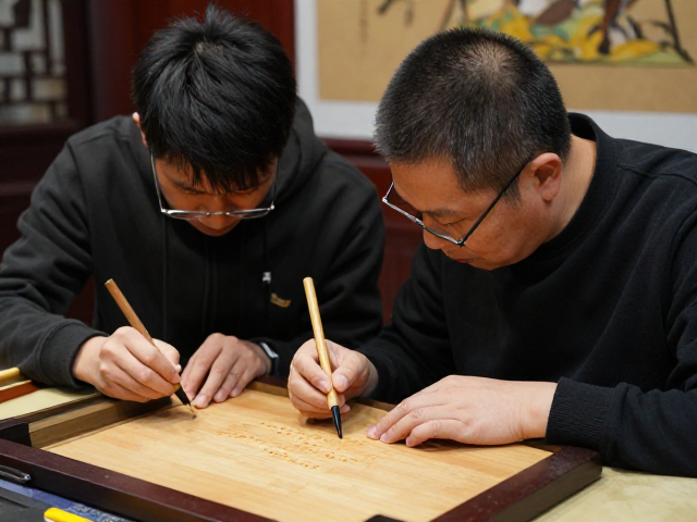 宫廷造办处师徒授艺,揭秘非遗薄地阳文雕刻绝技与传承