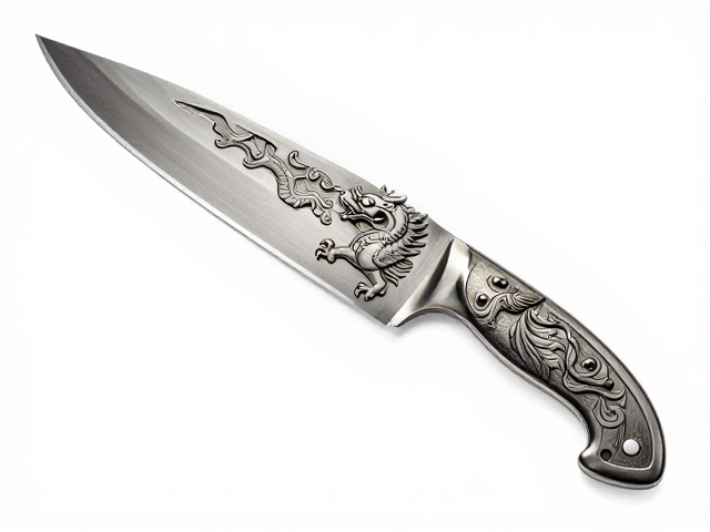 三角刀雕刻瑞兽纹,精巧设计收纳入套,匠心工艺尽显