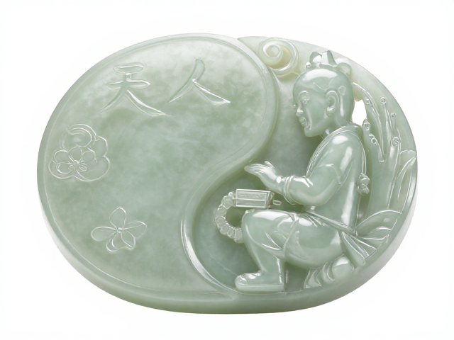 天人合一,阴刻阳刻技法解析,打造吉祥寓意玉雕艺术