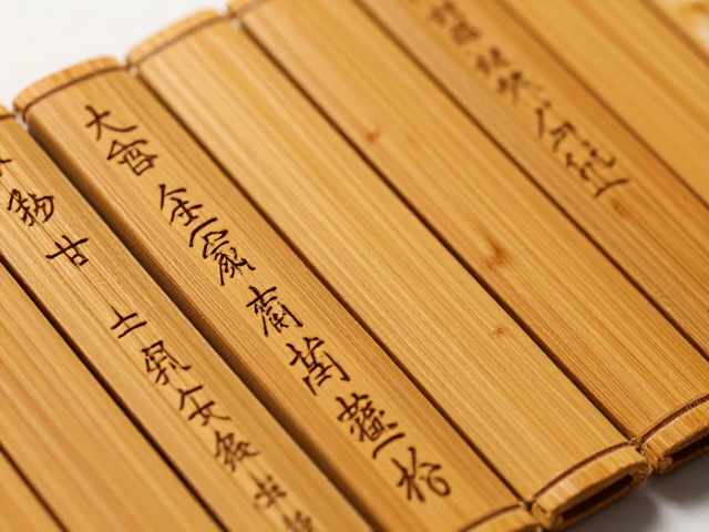 金竹竹简书刻,非遗竹片工艺之美与收藏价值解析
