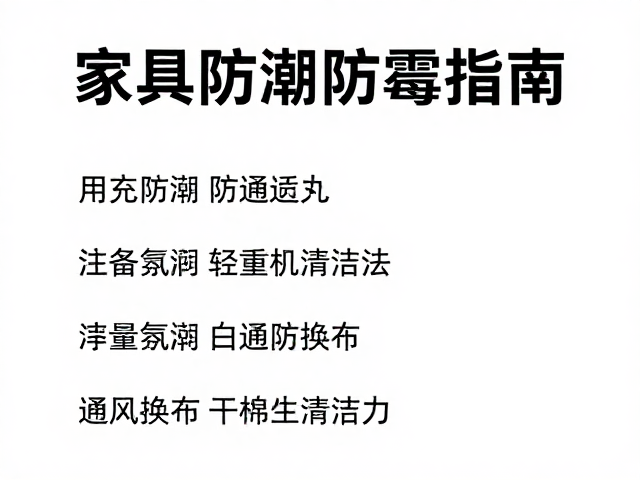 家具防潮防霉指南，通风要求与干棉布轻拭清洁法