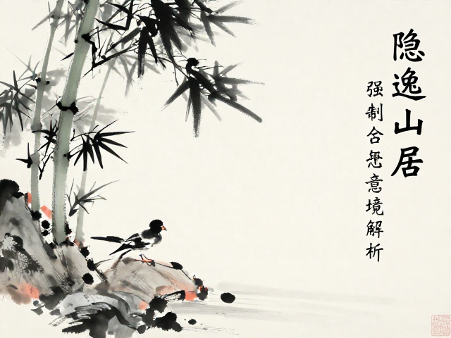松竹梅兰隐逸山居,题跋中的文人雅趣与意境解析
