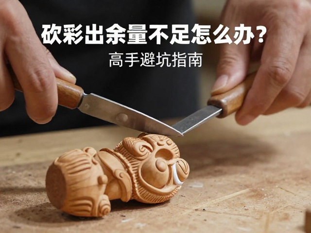 木雕摆件制作，砍削出形余量不足怎么办？高手避坑指南