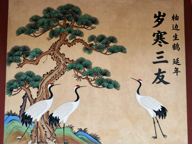 岁寒三友松鹤延年,宗祠祭祀文化寓意与风水讲究
