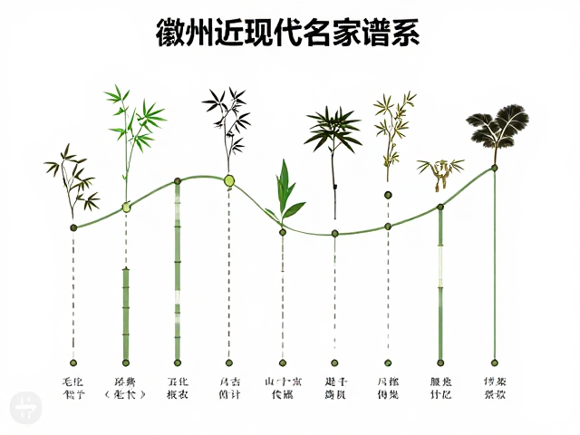 徽州近现代名家谱系,毛竹文化与艺术流派的形成渊源