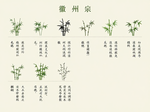 徽州近现代名家谱系,毛竹文化与艺术流派的形成渊源